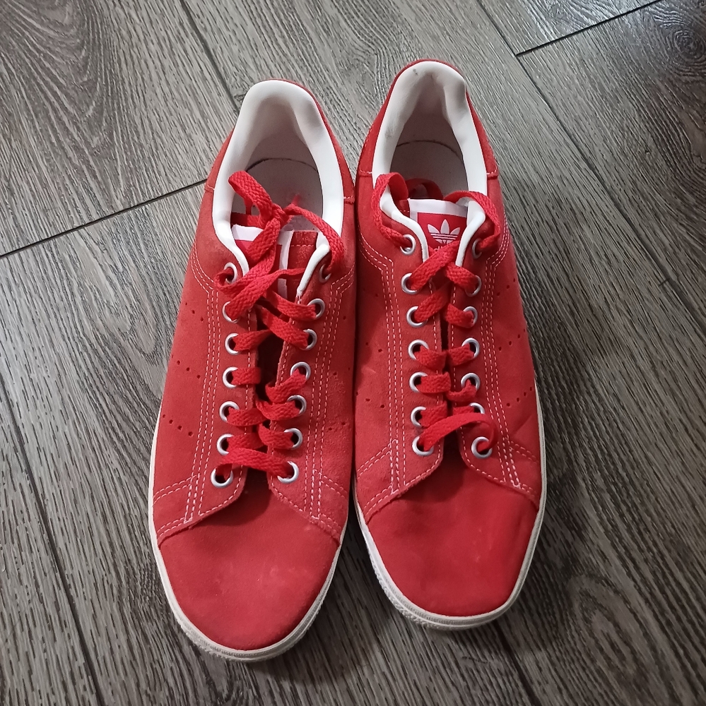 Red Stan Smith Adidas Shoes